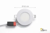 3W Yuvarlak LED Panel Gün Işığı thumbnail 2