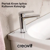 Sharp Lavabo Armatürü Krom thumbnail 3