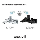 Alfa Banyo Armatürü Krom thumbnail 4