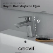 Slope Lavabo Armatürü Krom thumbnail 4