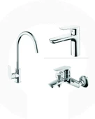Solo Lavabo Banyo Mutfak Armatürü Set thumbnail 1
