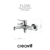 Flow Banyo Armatürü Krom thumbnail 2