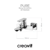Pure Banyo Armatürü Krom thumbnail 2