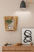 Ahşap Dekoratif Duvar Rafı 2 li Set ( MTS-213 ) thumbnail 3
