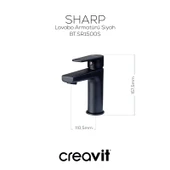 Sharp Lavabo Armatürü Siyah thumbnail 2