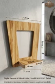 Ahşap Dekoratif Duvar Rafı 3 lü Set ( MTS-215 ) thumbnail 6