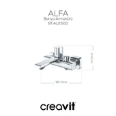 Alfa Banyo Armatürü Krom thumbnail 3