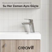 Slope Lavabo Armatürü Krom thumbnail 3