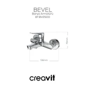 Creavit Bevel BV2500 Banyo Bataryası thumbnail 2