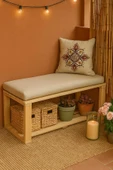 DEKORELA ÇOK AMAÇLI AHŞAP BENCH SMALL thumbnail 5