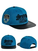 Fujin BTW Leather Visor Şapka Indigo thumbnail 1