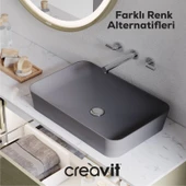 Loop Dikdörtgen Çanak Lavabo 40x60cm Beyaz thumbnail 5