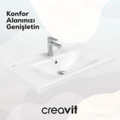 Eksen Etajerli Lavabo 80 cm Beyaz thumbnail 5