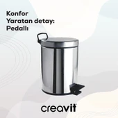 Çöp Kovası 5 Lt (Pedallı) thumbnail 6