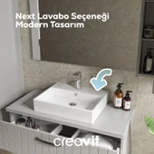 Next Tezgah Üzeri Lavabo 40x50cm Beyaz thumbnail 2