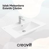 Su Etajerli Lavabo 80 cm Beyaz thumbnail 5