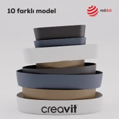 Loop Yuvarlak Çanak Lavabo Ø45 cm Mat Siyah thumbnail 6