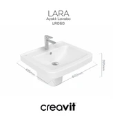Creavit Lara Yarım Ayak Beyaz thumbnail 3