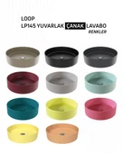 Loop Yuvarlak Masa Üstü Çanak Lavabo Ø45 cm Extra Mint thumbnail 5