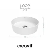Loop Yuvarlak Çanak Lavabo Ø40 cm thumbnail 4