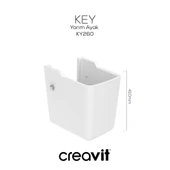 Creavit Key Yarım Ayak Beyaz thumbnail 1