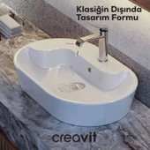 Topic Tezgah Üzeri Çanak Lavabo 70cm Beyaz thumbnail 2