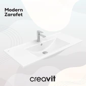 Su Etajerli Lavabo 100cm Beyaz thumbnail 4