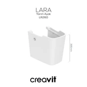 Creavit Lara Yarım Ayak Beyaz thumbnail 1