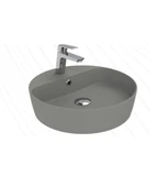 Loop 45cm Masa Üstü Çanak Lavabo Extra Cool Grey thumbnail 1