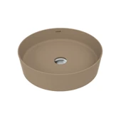 Loop Yuvarlak Çanak Lavabo Ø45 cm Mat Cappuccino thumbnail 1