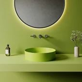 Loop Yuvarlak Masa Üstü Çanak Lavabo Ø45 cm Extra Neon thumbnail 2