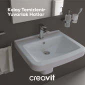 Creavit Lara Yarım Ayak Beyaz thumbnail 4
