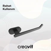 Planet Tekli Tuvalet Kağıtlığı Mat Siyah thumbnail 3