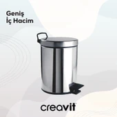 Çöp Kovası 5 Lt (Pedallı) thumbnail 4
