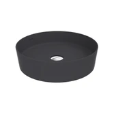 Loop Yuvarlak Çanak Lavabo Ø45 cm Mat Antrasit thumbnail 1