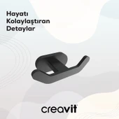 Planet İkili Askılık Mat Siyah thumbnail 3
