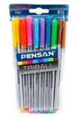 Pensan Tribal 8 Renk + Kare Post-It 5'li + Metal Kalemlik thumbnail 2