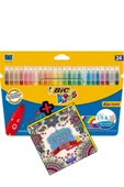 Bic Kids Kid Couleur Yıkanabilir Keçeli Boya Kalemi 24 Renk kby 841800 thumbnail 1