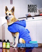 Max Molly Duckling Köpek Bornozu Mavi Small thumbnail 4