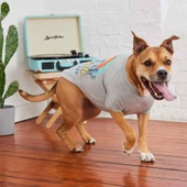 GF Pet Graphic Tee Köpek Tshirt Gri Medium thumbnail 4