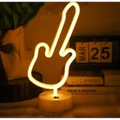 Neon Gitar Masa Lambası thumbnail 1