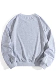 Kadın Gri Outer Banks Oversize Sweatshirt thumbnail 2