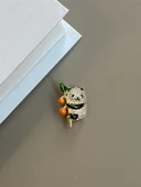 Panda Broş - Beyaz thumbnail 1