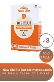 New Life B12 Plus Methylcobalamin 30 Tablet 3 Adet thumbnail 1