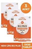 New Life B12 Plus Methylcobalamin 30 Tablet 3 Adet thumbnail 1