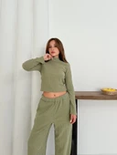 Balıkçı yaka örme takım mint thumbnail 2