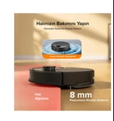 Roborock Q8 Max Pro Plus Akıllı Robot Süpürge Siyah thumbnail 5