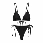 İpli Üçgen Bikini Takımı thumbnail 5