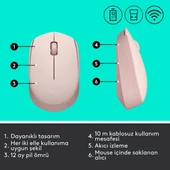 LOGITECH M171 Kablosuz Rose Mouse 910-006865 thumbnail 7