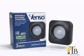 Venso Sensörlü Basamak Armatürü 3W  Antrasit Kasa 3000k thumbnail 1